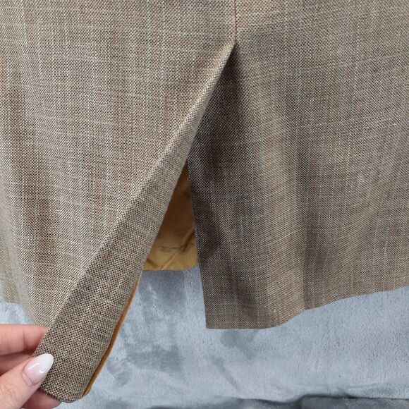 Harold Powell Blazer Mens 42R Beige Silk Linen Wool Sports Coat Jacket 3 Buttons - Picture 12 of 15